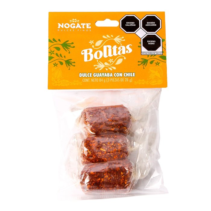Bolitas de dulce de guayaba con chile - Bolsa de 84 g.