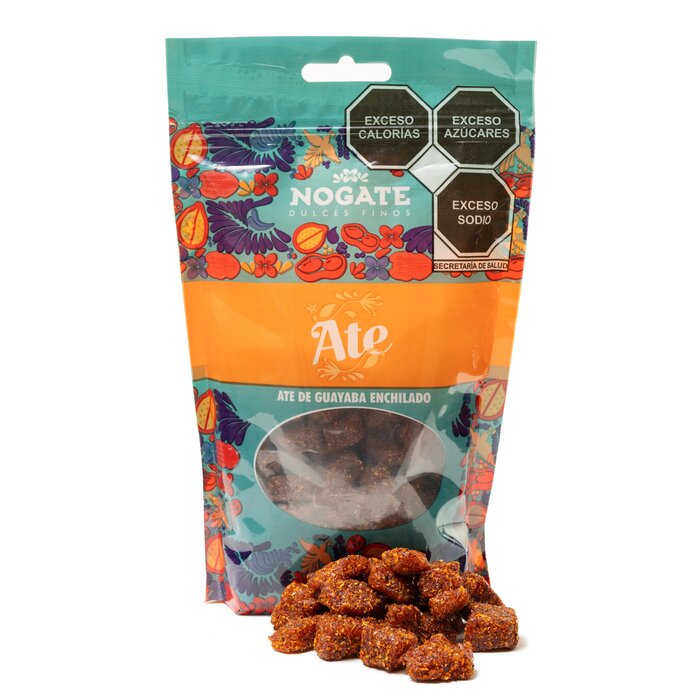 Ate de Guayaba Enchilado en cubitos -Bolsa pouch 250 g.