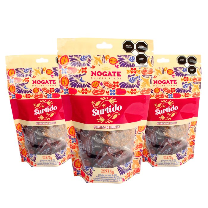 Surtido - Caja con 10 bolsas pouch de 275g.