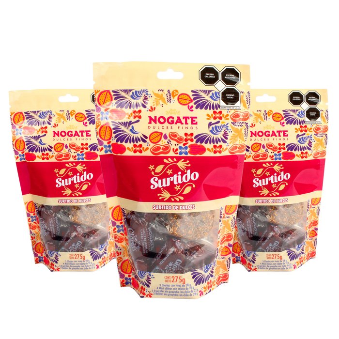 Surtido - Caja con 10 bolsas pouch de 275g.